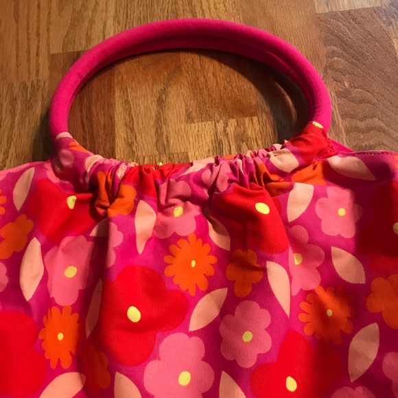 🌸EUC Pink & Orange Floral Purse🌸 - Picture 4 of 10